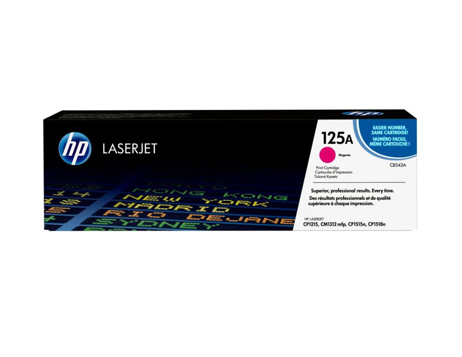 HP 125A CB543A Magenta Standard Yield Original LaserJet Toner Cartridge – 1,400 Pages