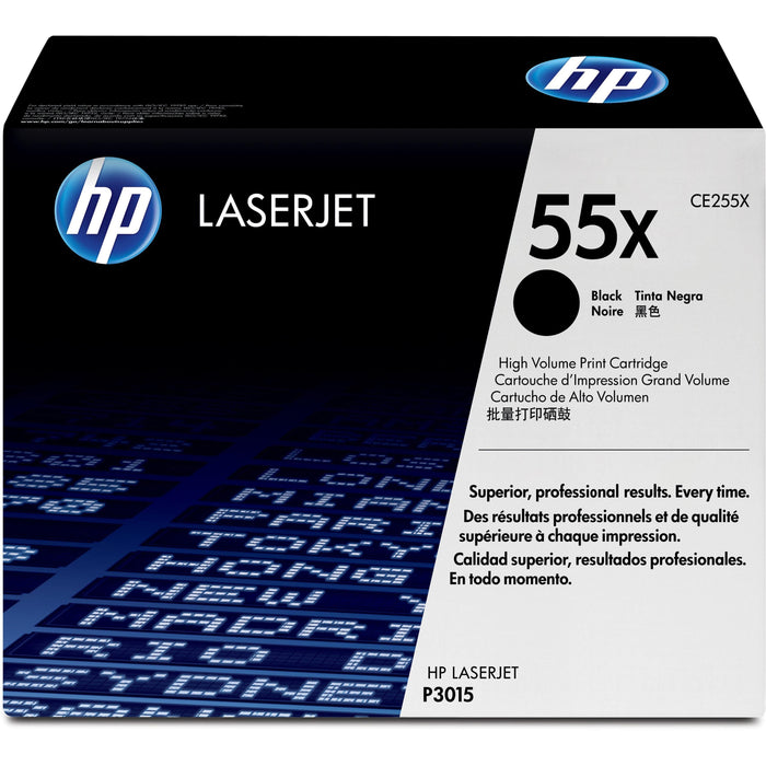 HP 55X CE255X Black High Yield Original LaserJet Toner Cartridge – 12,500 Pages