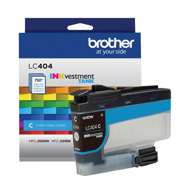 Brother LC404CS Cyan Standard-Yield INKvestment Tank Ink Cartridge