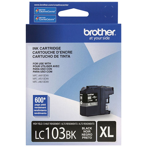 Brother LC103BK Black High Yield Ink Cartridge