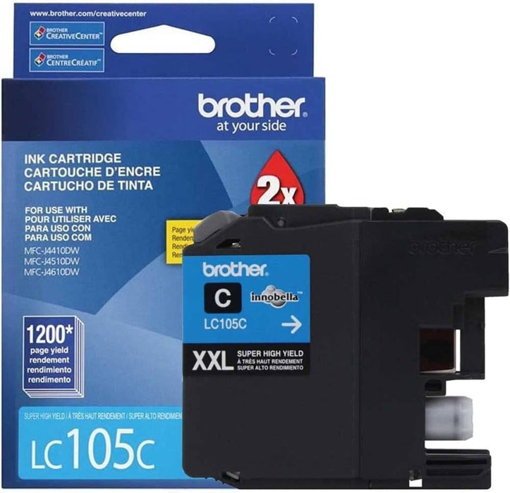 Brother LC105C Cyan Super High Yield Ink Cartridge