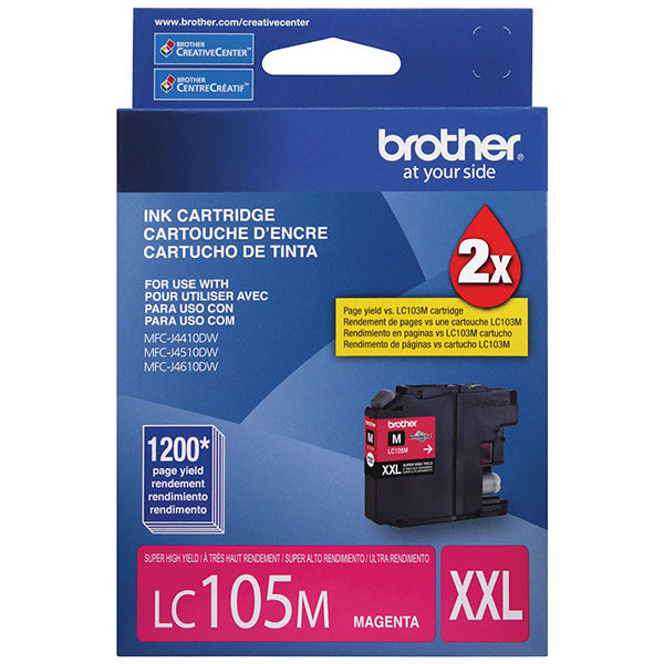 Brother LC105M Magenta Super High Yield Ink Cartridge