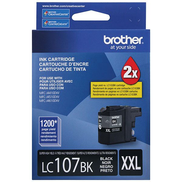 Brother LC107BK Black Super High Yield Ink Cartridge