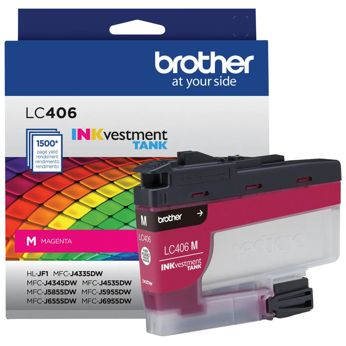 Brother LC406MS Magenta Standard Yield Original INKvestment Tank ink cartridge