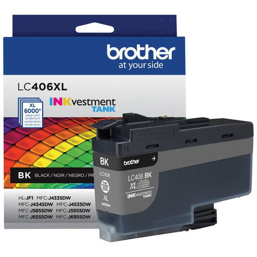 Brother LC406XLBKS Black High Yield Original INKvestment Tank ink cartridge