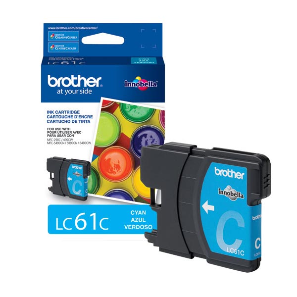 Brother LC61C Cyan Ink Cartridge