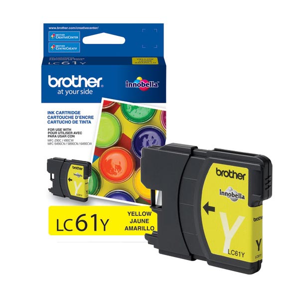 Brother LC61Y Yellow Ink Cartridge