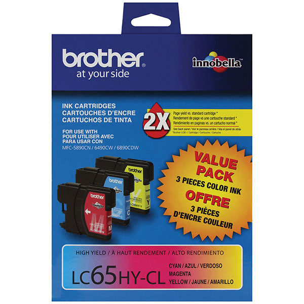 Brother LC653PKS Cyan / Magenta / Yellow High Yield Ink Cartridge