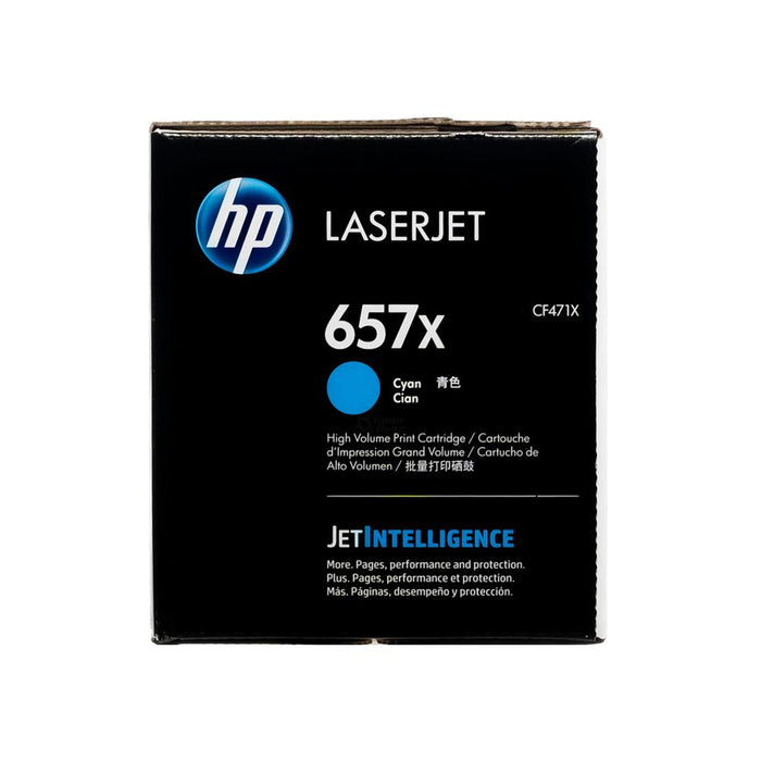 HP 657X CF471X Cyan High Yield Original LaserJet Toner Cartridge