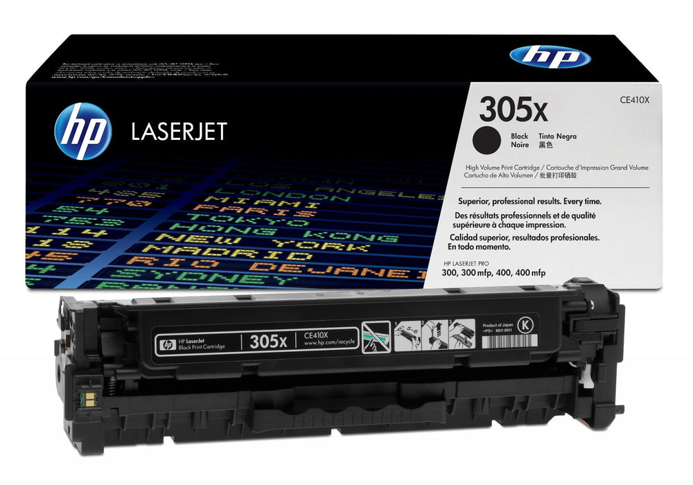 HP 305X CE410X Black High Yield Original LaserJet Toner Cartridge – 4,000 Pages