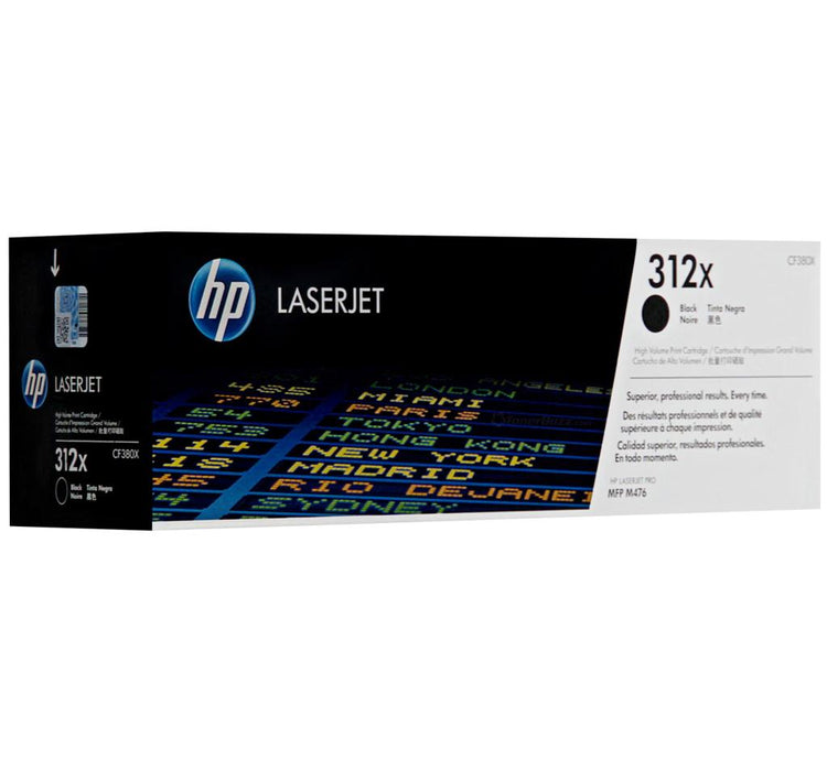 HP 312X CF380X Black High Yield Original LaserJet Toner Cartridge