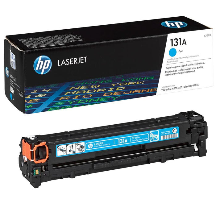 HP 131A CF211A Cyan Standard Yield Original LaserJet Toner Cartridge – 1,800 Pages