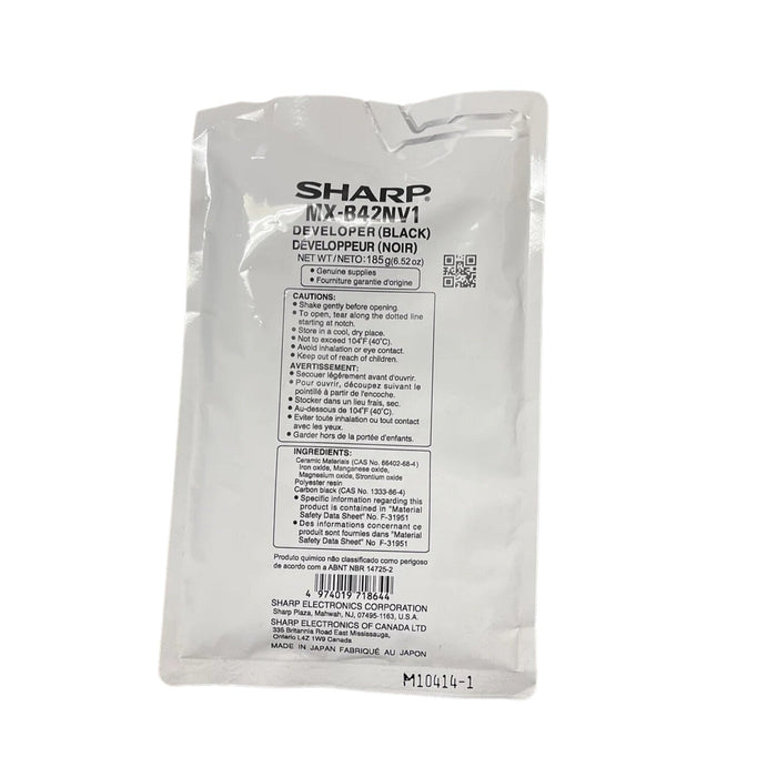 Sharp Black Developer Sharp MX-B42NV1 Black Developer — US Globe Corp