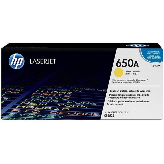 HP 650A CE272A Yellow Standard Yield Original LaserJet Toner Cartridge