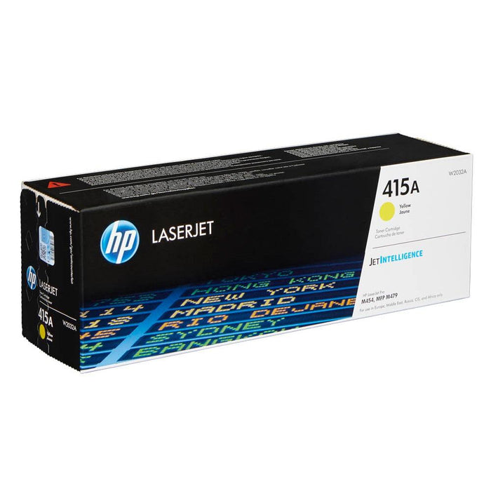 HP 415A W2032A Yellow Standard Yield Original LaserJet Toner Cartridge – 2,100 Pages