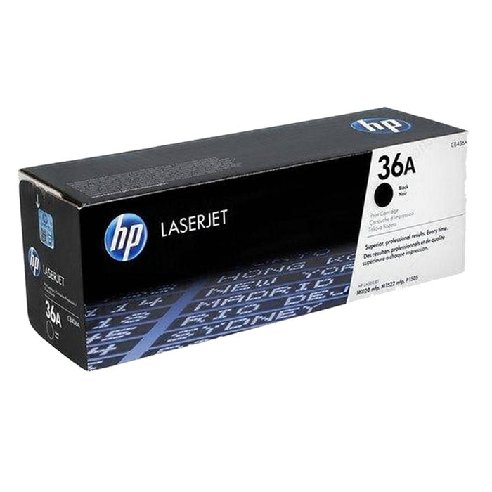 HP 36A CB436A Black Standard Yield Original LaserJet Toner Cartridge – 2,000 Pages