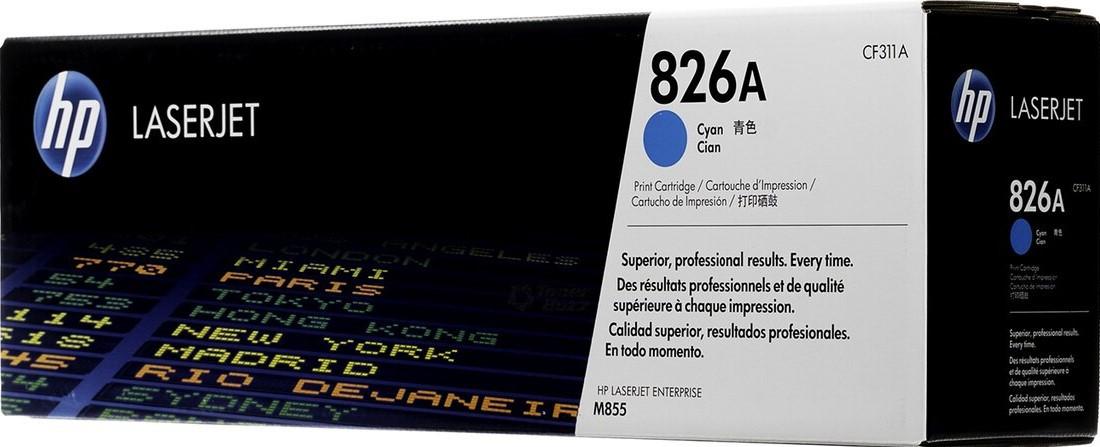 HP 826A CF311A Cyan Standard Yield Original LaserJet Toner Cartridge