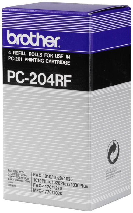 Brother PC-204RF Black Thermal Fax Ribbon