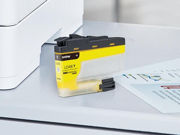 Brother LC406XLYS High-Yield Yellow INKvestment Tank Ink Cartridge — 5,000 Pages