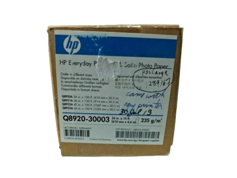 HP Q8920-30003  Pigment Ink Satin Photo Paper