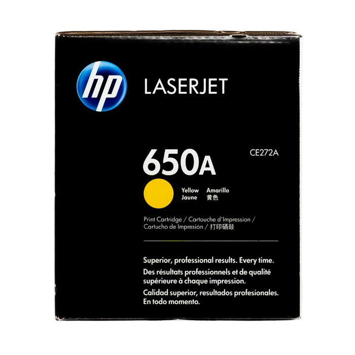 HP 650A CE272A Yellow Standard Yield Original LaserJet Toner Cartridge