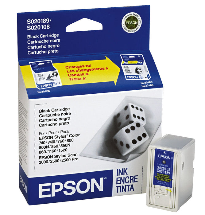 Epson S020189 Black Ink Cartridge