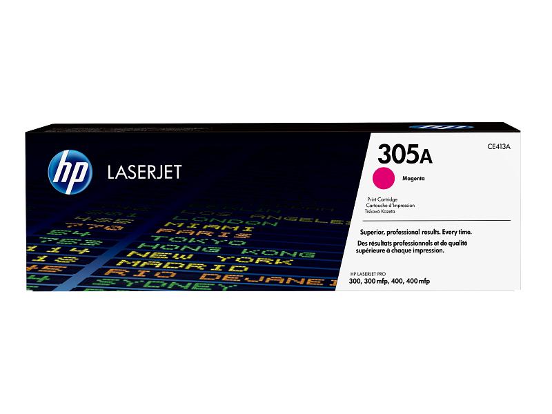 HP 305A CE413A Magenta Standard-Yield Original Toner Cartridge - Up to 2,600 Pages - additional product view