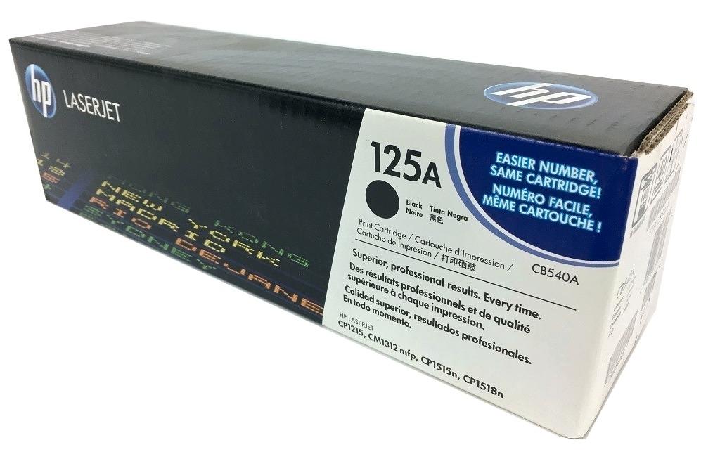 HP 125A CB540A Black Standard Yield Original LaserJet Toner Cartridge – 2,200 Pages