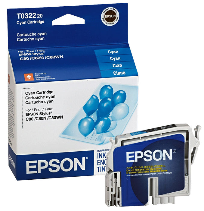 Epson T032220 Cyan Ink Cartridge