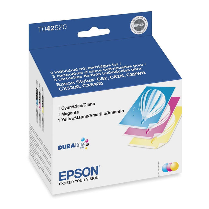 Epson T042520 Tri-Color Ink Cartridge Combo Pack