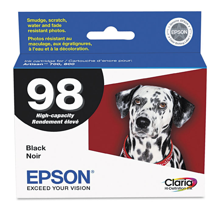 Epson T098120 Black High Yield Ink Cartridge