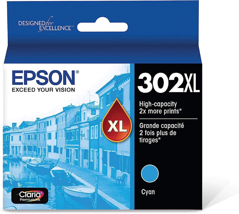 Epson T302XL220-S Cyan High Yield Ink Cartridge