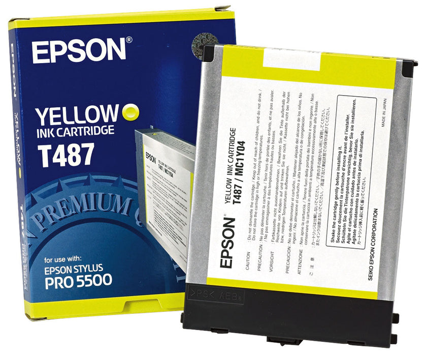 Epson T487011 Yellow Ink Cartridge