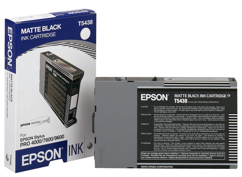 Epson T543800 Matte Black Ink Cartridge