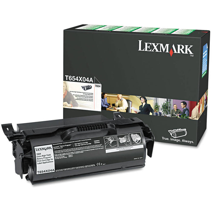 Lexmark T654X04A Black Extra High Yield Toner Cartridge