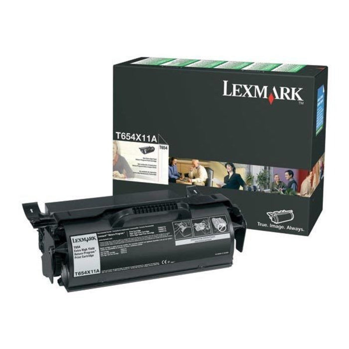 Lexmark T654X11A Black Extra High Yield Return Program Toner Cartridge