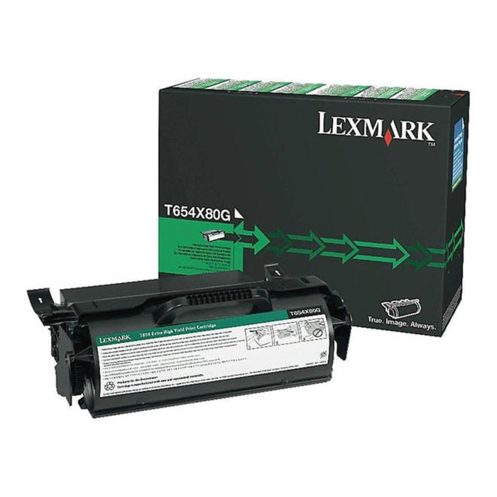 Lexmark T654X80G Black Toner Cartridge