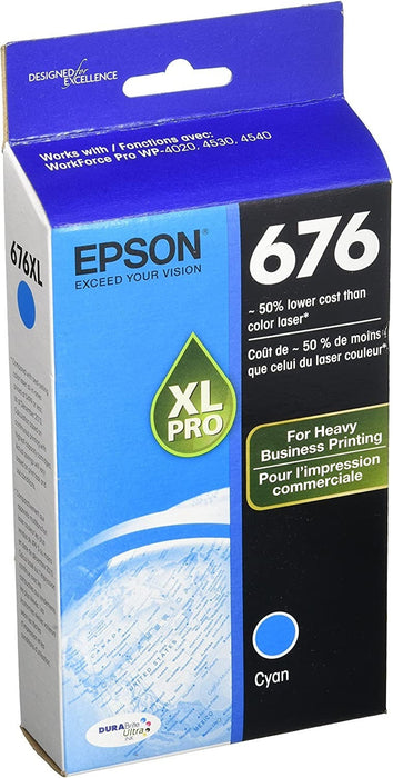 Epson T676XL220-S Cyan High Yield Ink Cartridge