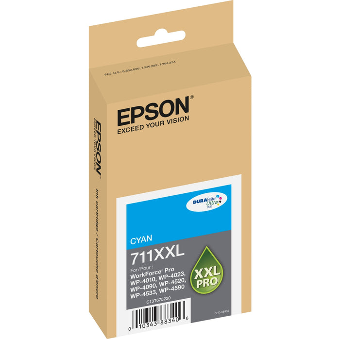 Epson T711XXL220 Cyan High Yield Ink Cartridge