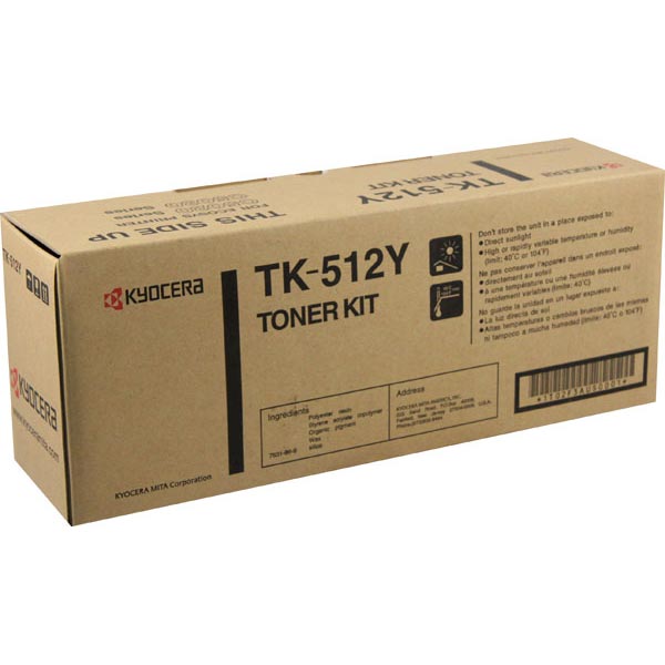 Kyocera TK-512Y Yellow Toner Cartridge