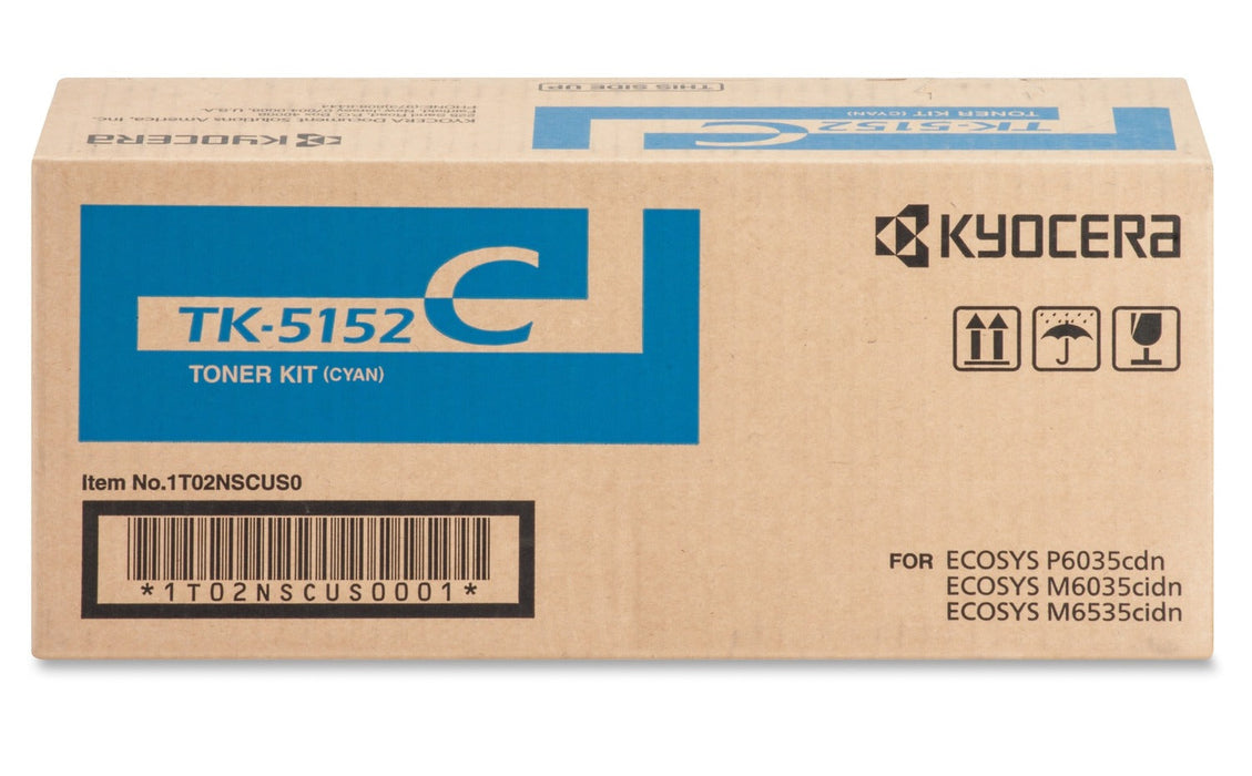 Kyocera TK-5152C Cyan Toner Cartridge