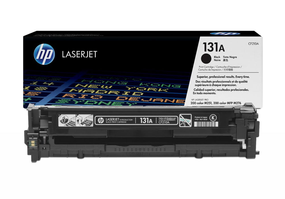 HP 131A CF210A Black Standard Yield Original LaserJet Toner Cartridge – 1,600 Pages