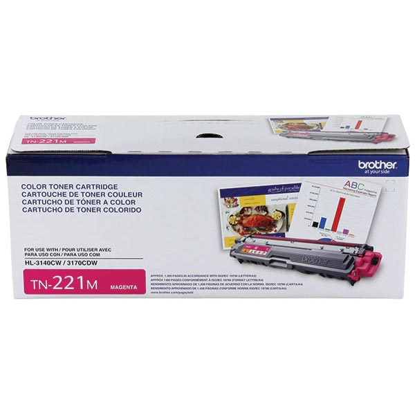 Brother TN-221M Magenta Toner Cartridge