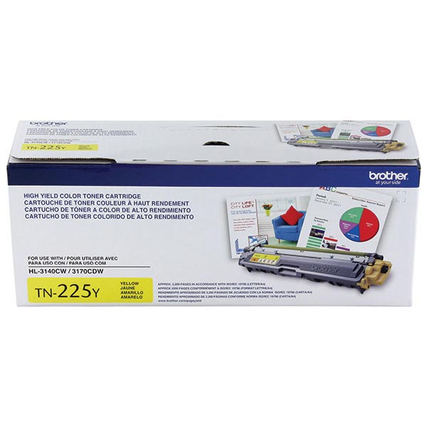 Brother TN-225Y Yellow Toner Cartridge