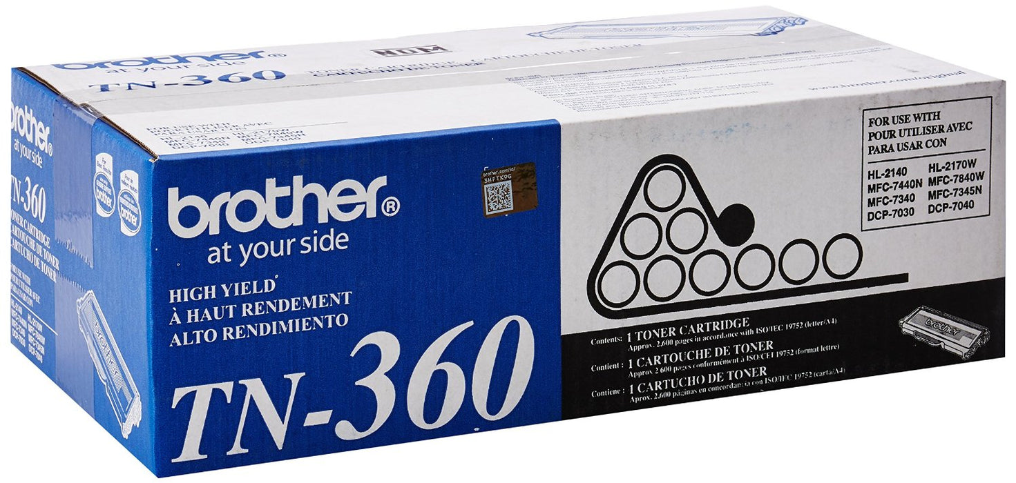 Brother TN-360 Black High Yield Toner Cartridge