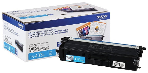 Brother TN-433C Cyan High Yield Toner Cartridge