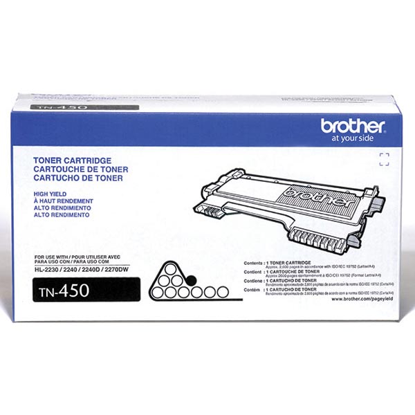 Brother TN-450 Black High Yield Toner Cartridge