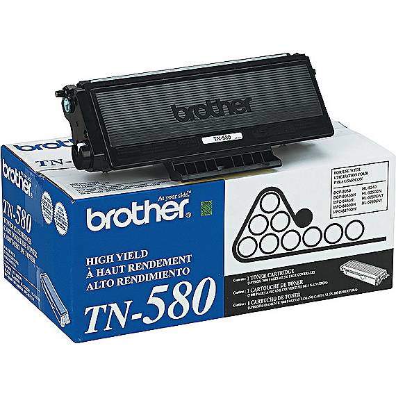 Brother TN-580 Black High Yield Toner Cartridge