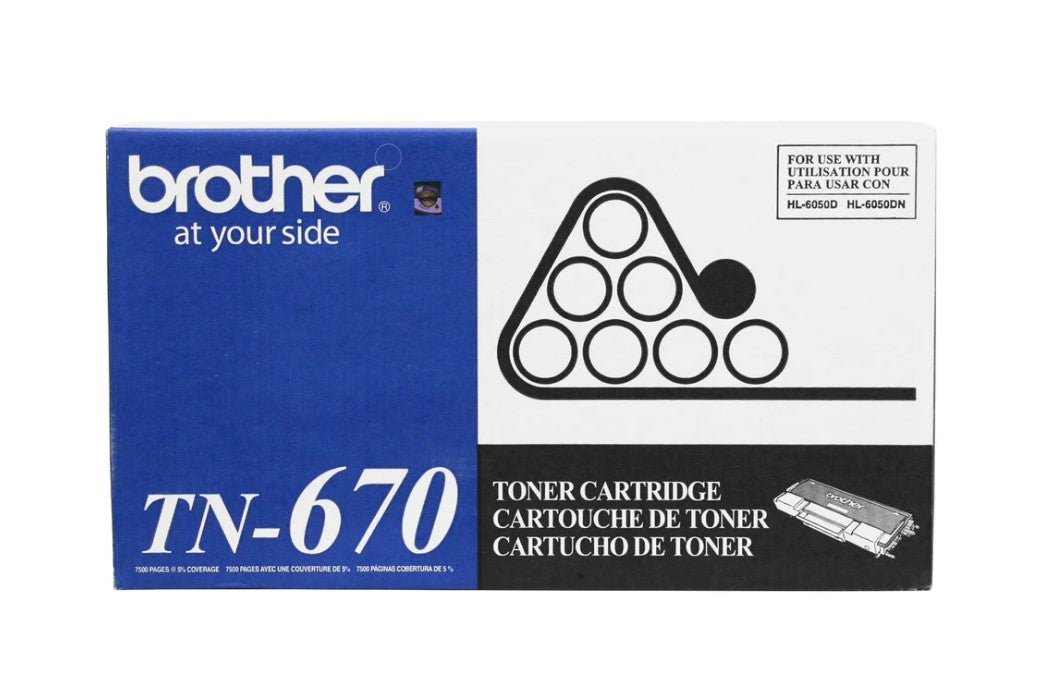 Brother TN-670 Black High Yield Toner Cartridge