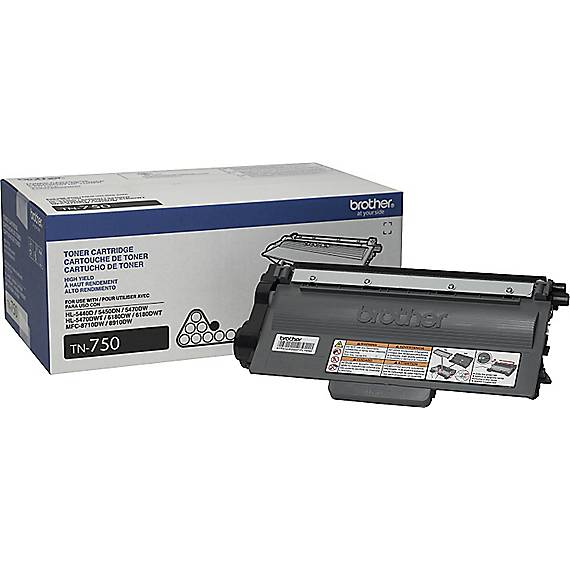 Brother TN-750 Black High Yield Toner Cartridge